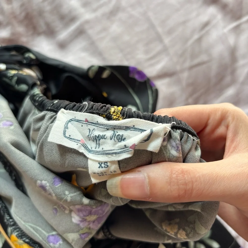 Floral Black Dress - Picture 4 of 5